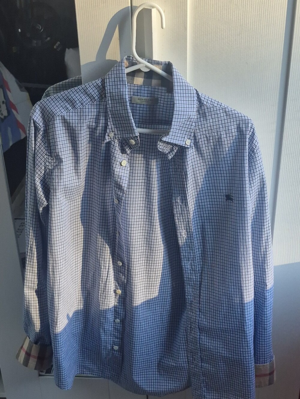 Burberry Checkered Cotton Button Down